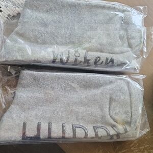 Gray Hubby And Wifey Socks